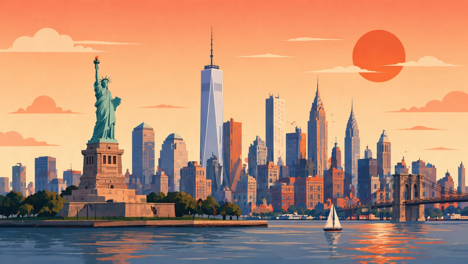 United States eSIM destination guide illustration